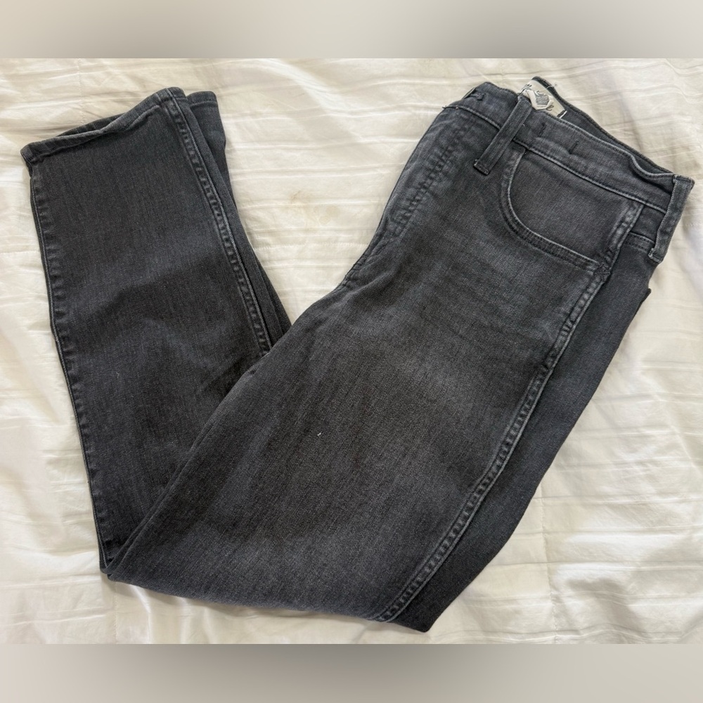 Madewell Gray High-Rise Slim Straight Jeans Size 28